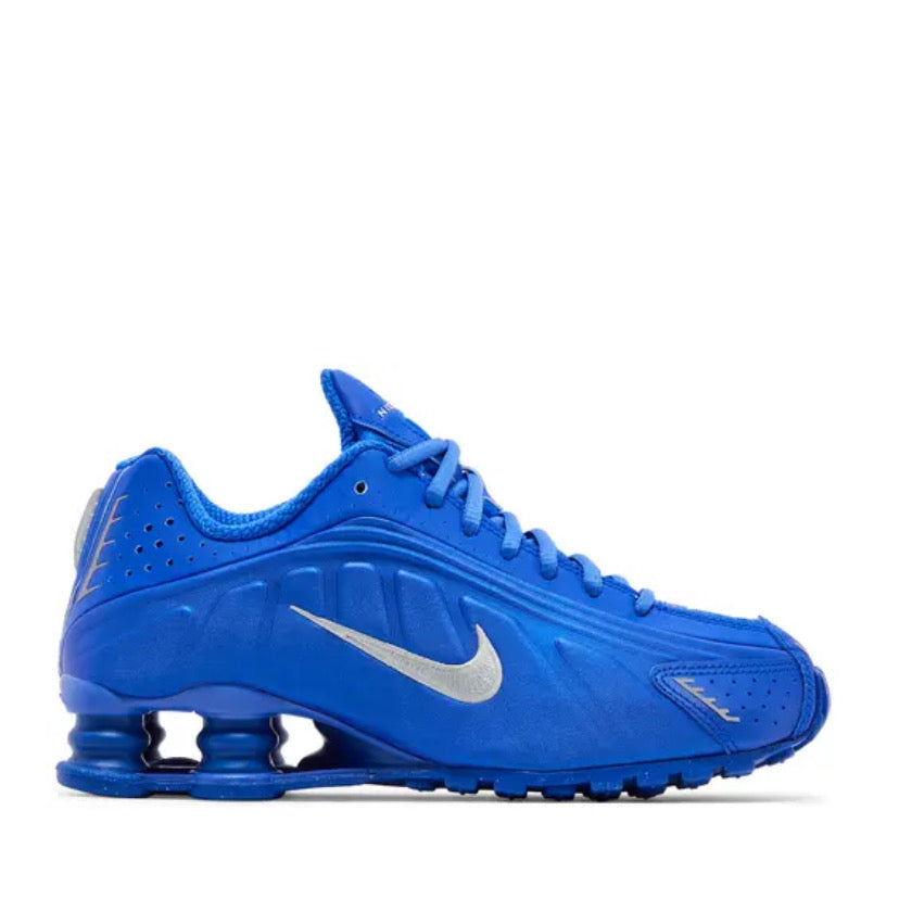 Shox R4 Racer Blue and Metallic Silver