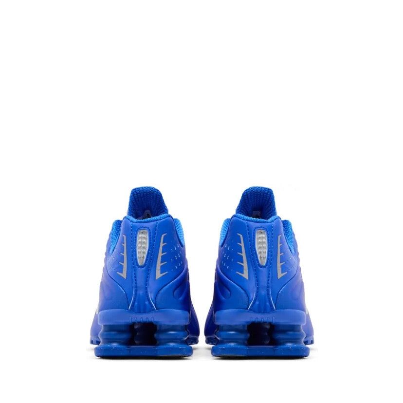 Shox R4 Racer Blue and Metallic Silver
